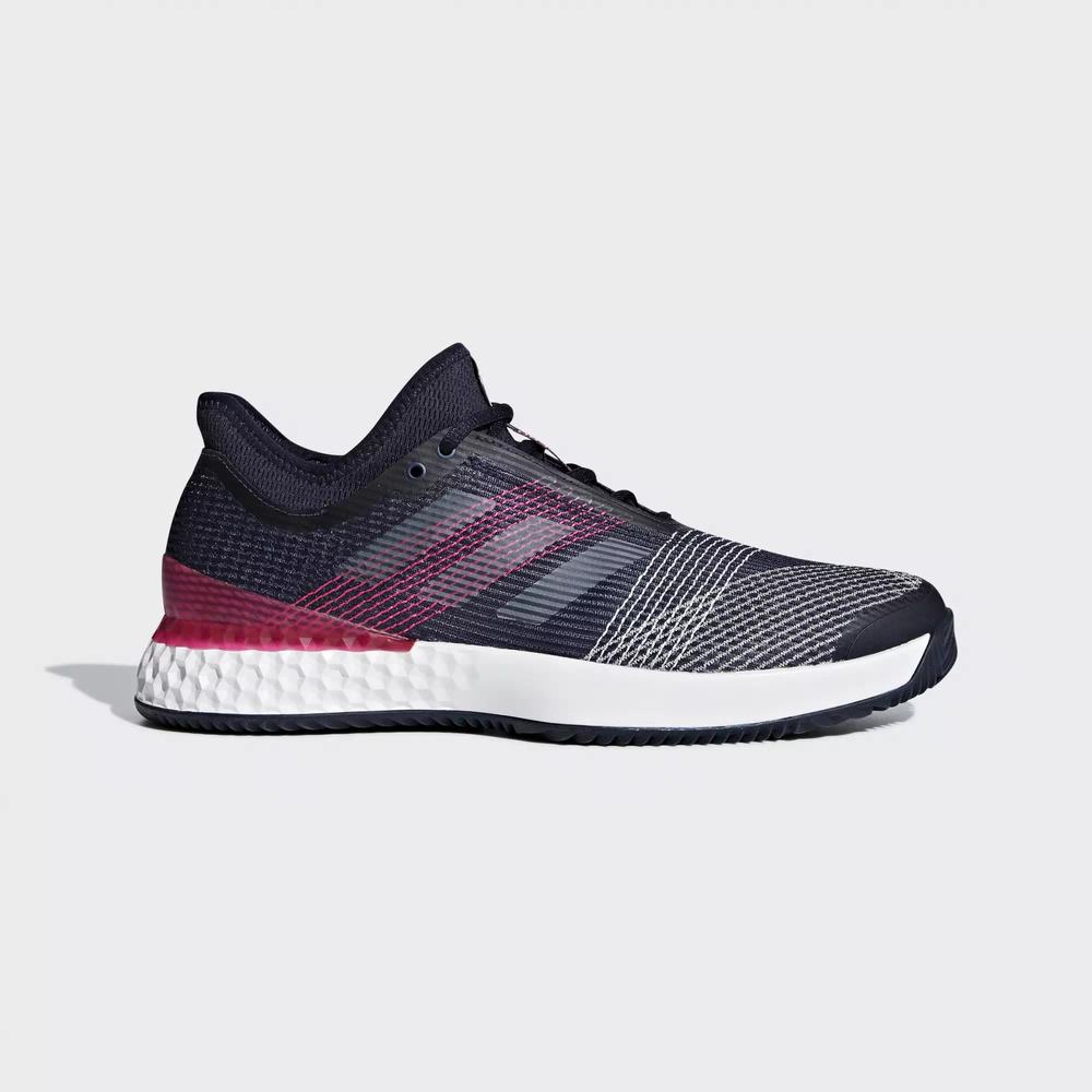 Adidas Adizero Ubersonic 3.0 Clay Zapatillas De Tenis Azules Para Hombre (MX-17260)